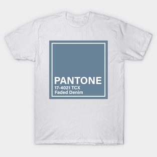 pantone 17-4021 TCX Faded Denim T-Shirt
